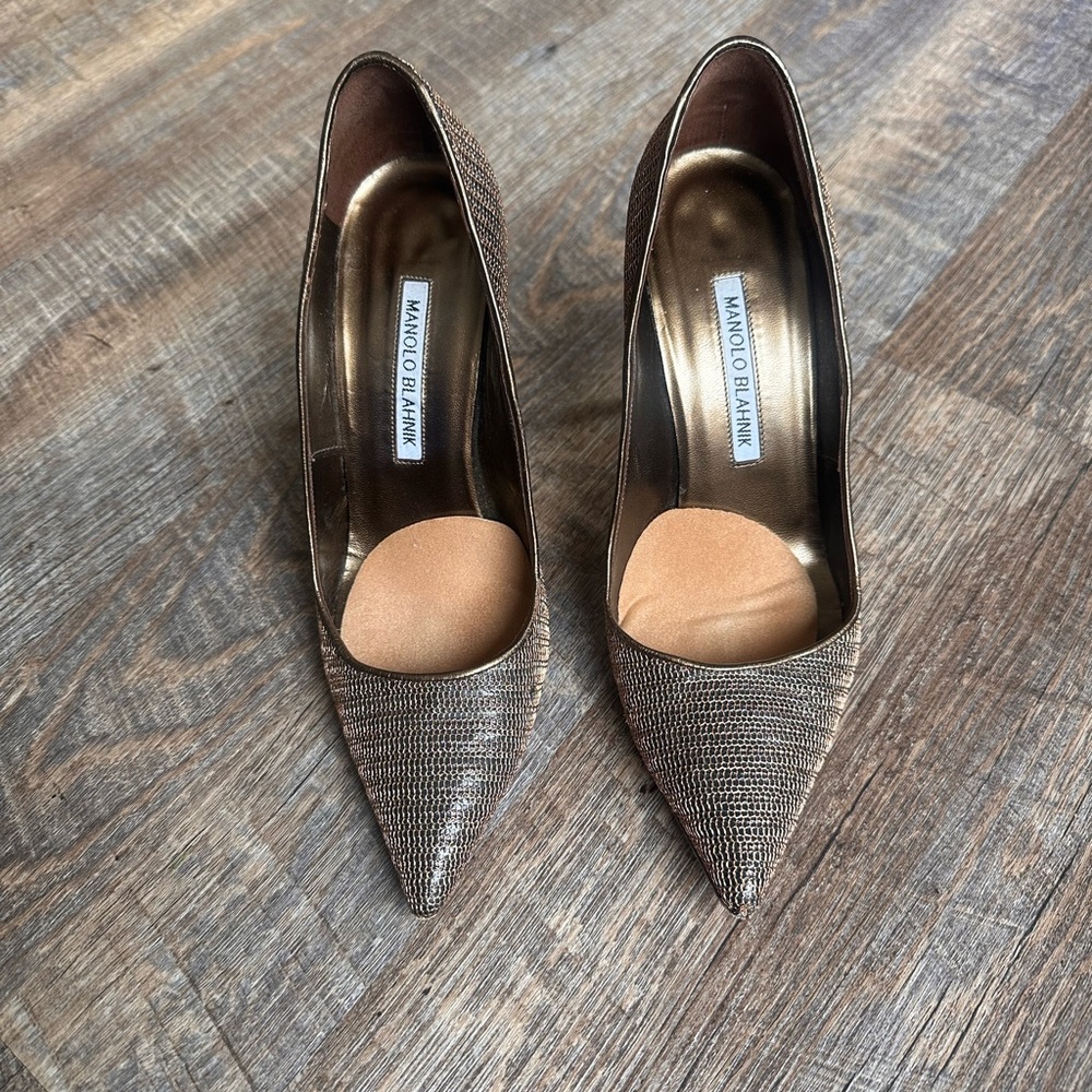 Manolo Blahnik Brown Heels